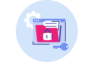 データ授受専用システムのイラストイメージ